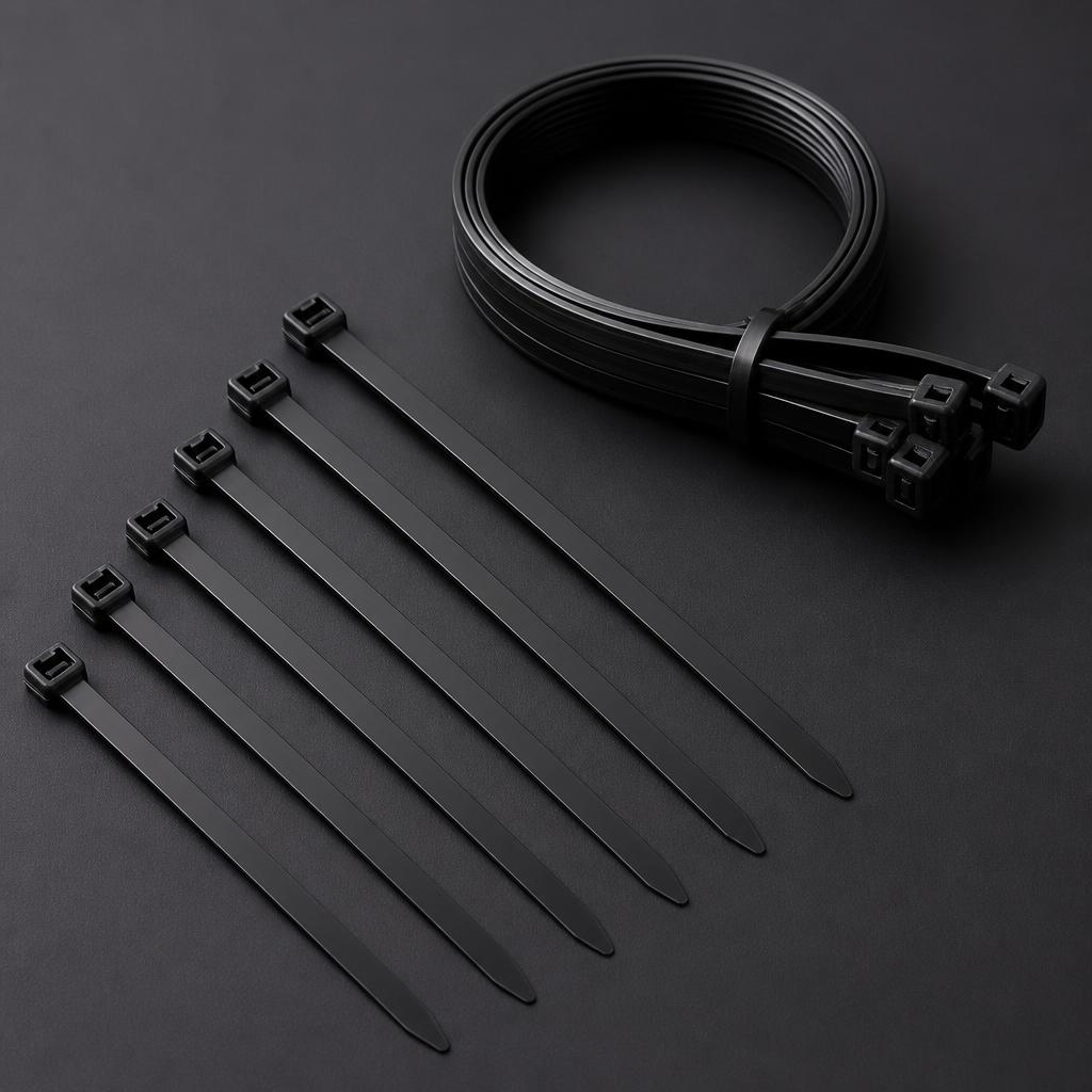 Black Cable Ties 100 × 2.5 mm — 100 per pack